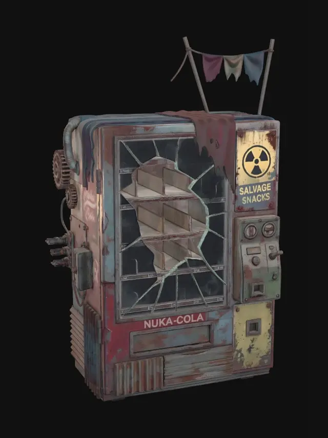 3D model for Rusted Vending Machine