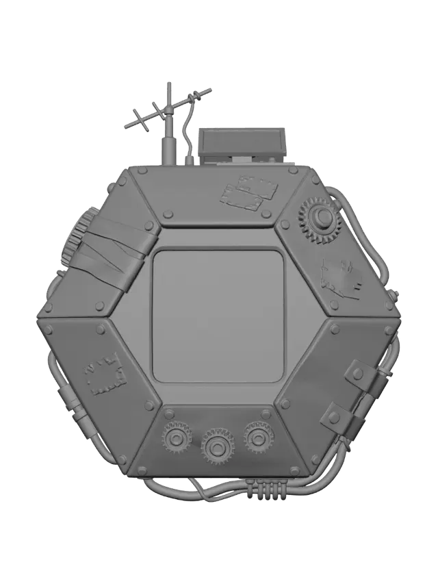 3D model for Rusted Hexagonal Console