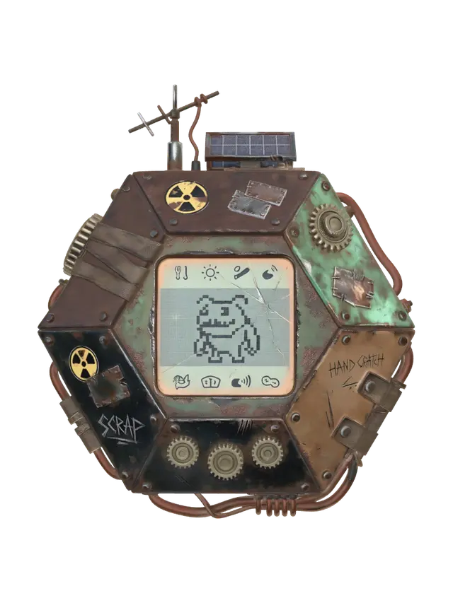 3D model for Rusted Hexagonal Console