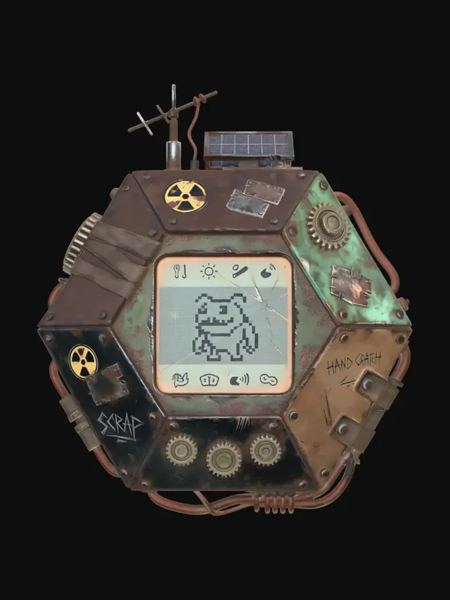 3D model for Rusted Hexagonal Console