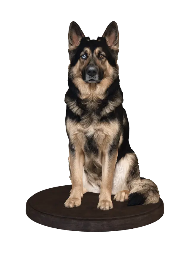 Heterochromia Shepherd - Coat 3D model, vytvořený pomocí AI