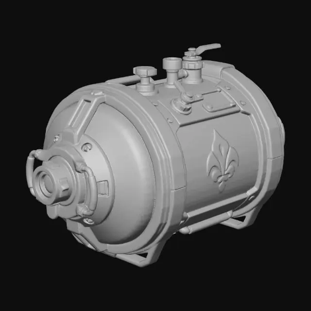 3D model for Oxygen Canister