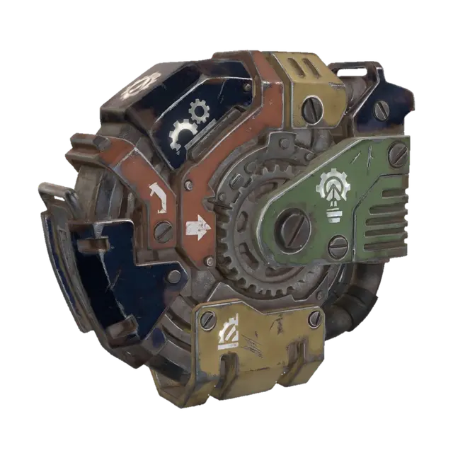 Clockwork Core-3D-modell, genererad av AI