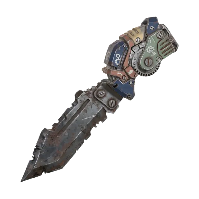 Gearbound Rustblade - Loot 3D model, vytvořený pomocí AI