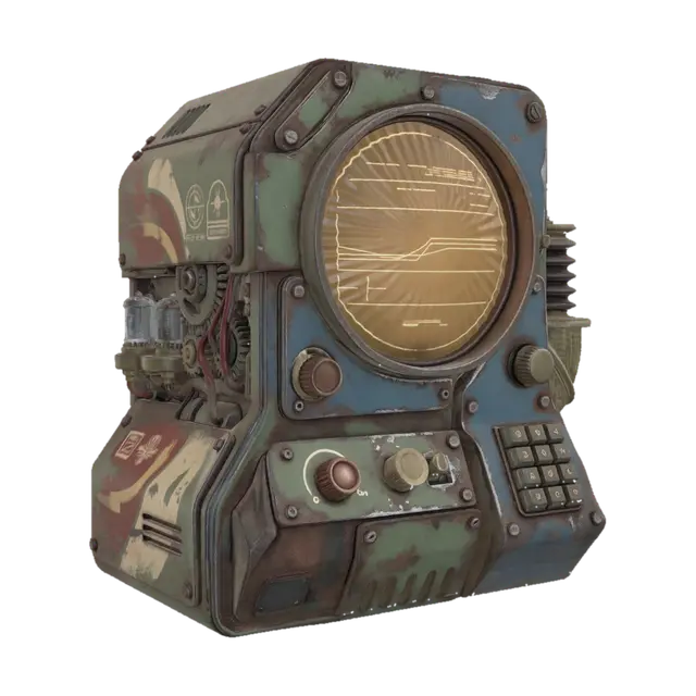 Rusty Space Console - Hardware 的 AI 生成 3D 模型