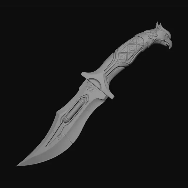 3D model for Raven's Talon Dagger