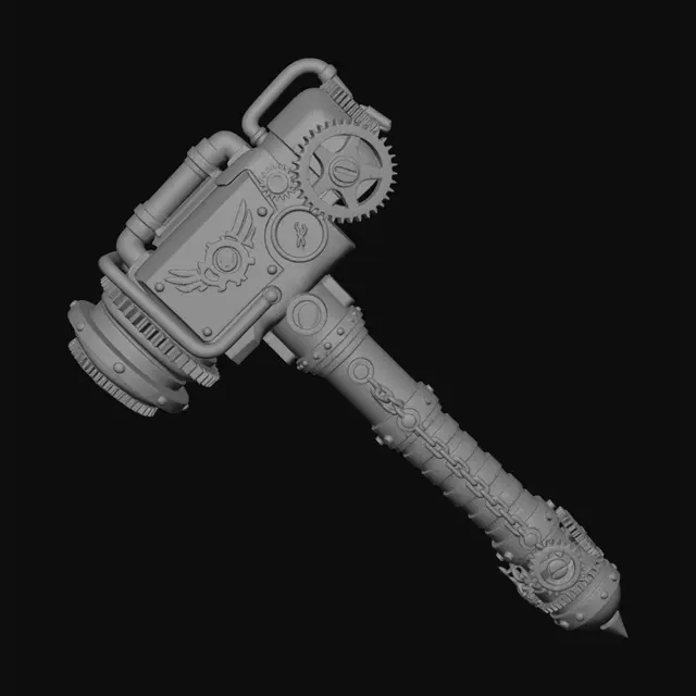 3D model for Clockwork Warhammer