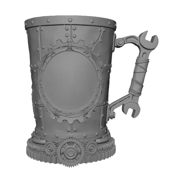 3D model for Steampunk Cogwheel Tankard