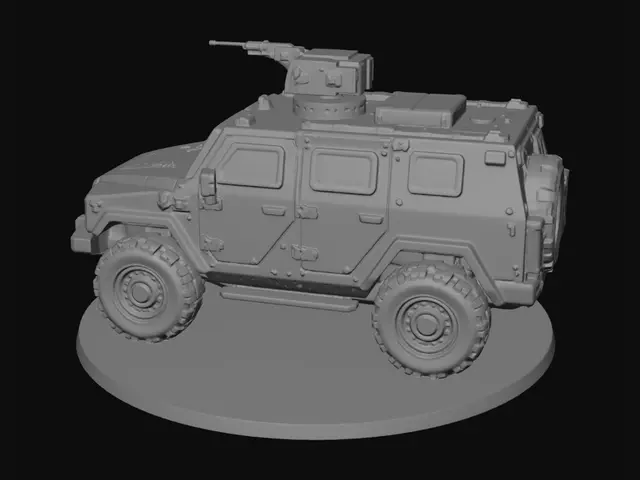 3D model for Olive Green Humvee