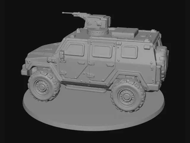 3D model for Olive Green Humvee