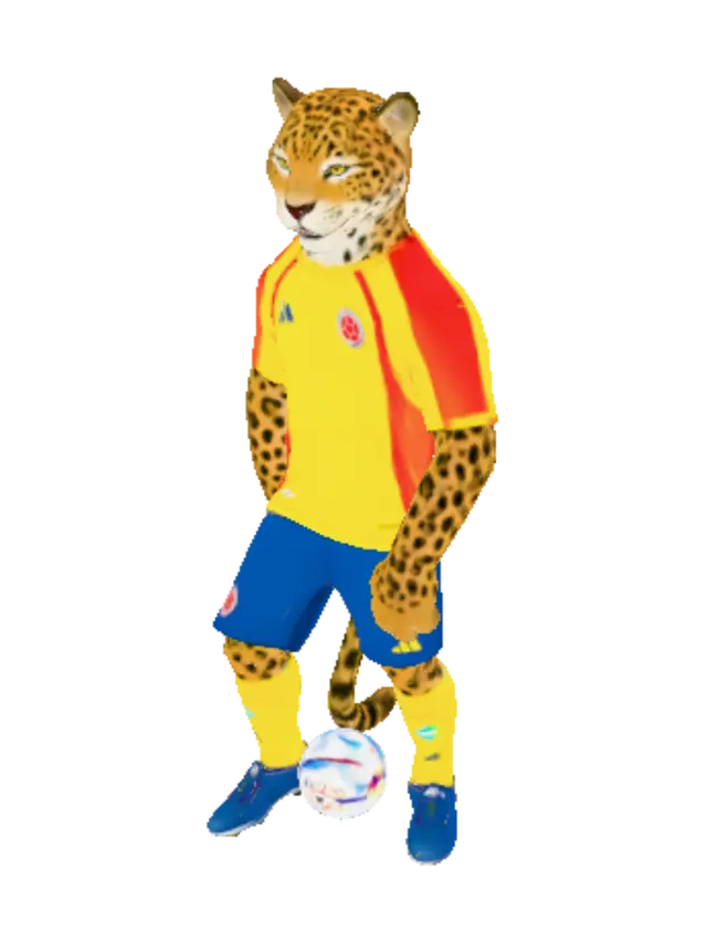 3D model for Colombia Leopard Mascot at FIFA Stadium