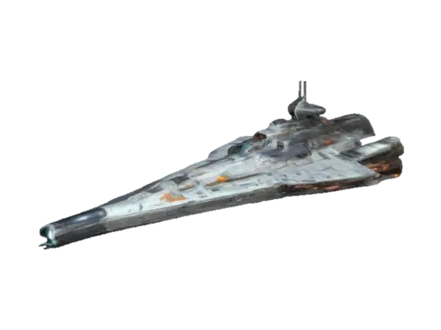Space Battle Ship - Interstellar 3D model, vytvořený pomocí AI