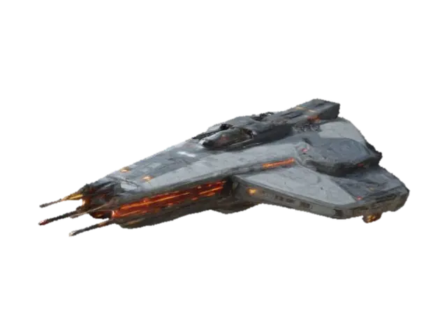 Space Battle Ship - Interstellar 3D model, vytvořený pomocí AI