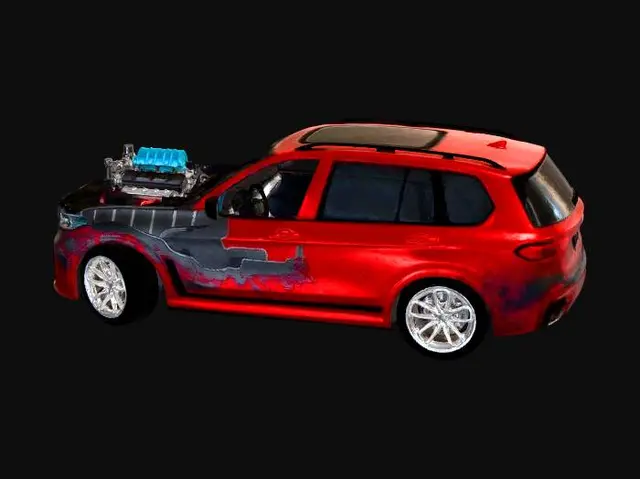 3D model for Exposed Engine Red Racer