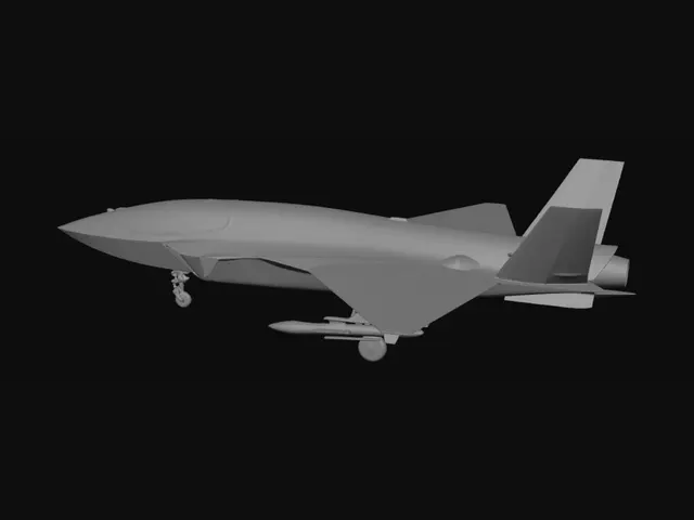 3D model for Stealth Jet on the Tarmac