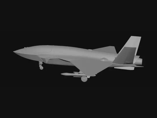 3D model for Stealth Jet on the Tarmac