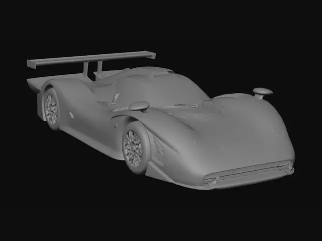 3D model for White Prototype Racer