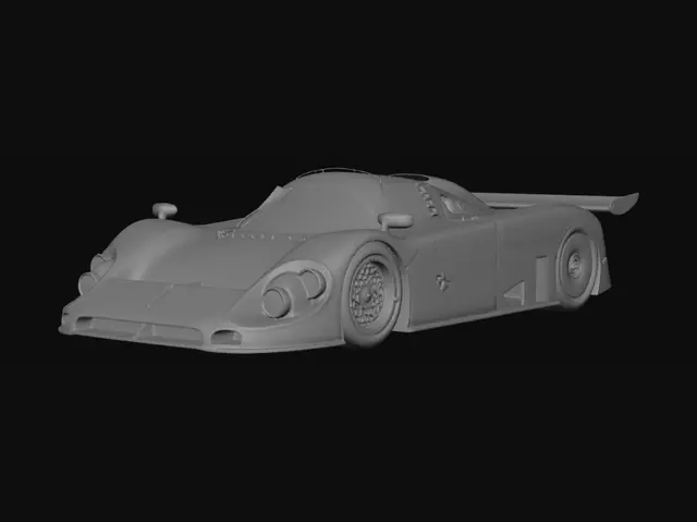 3D model for Silk Cut Jaguar Le Mans Racer