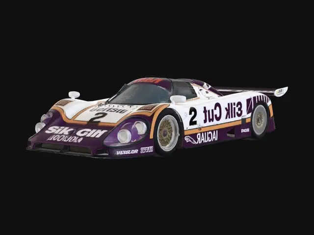3D model for Silk Cut Jaguar Le Mans Racer