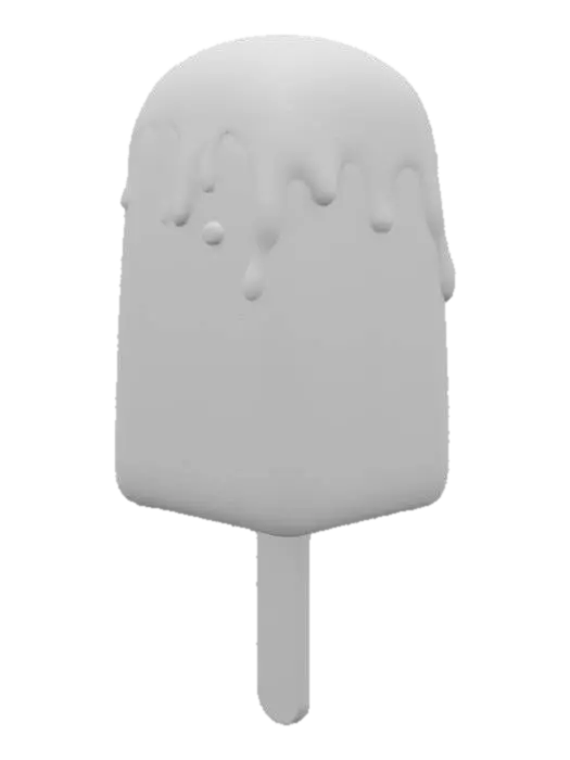 3D model for magnum-like icecream on stick