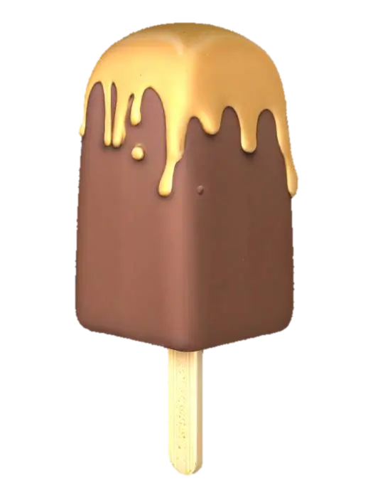 3D model for magnum-like icecream on stick