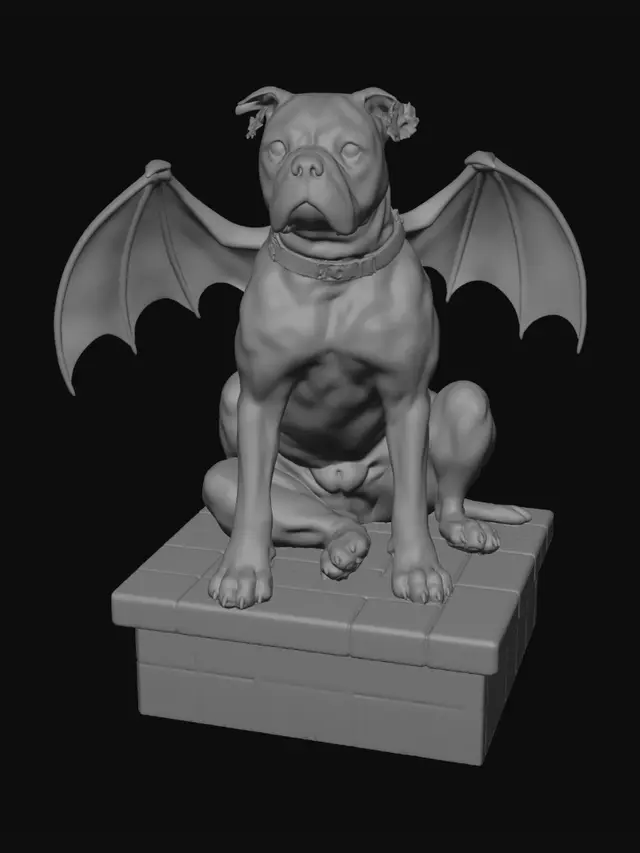 3D model for Batwing Boxer in the Garden