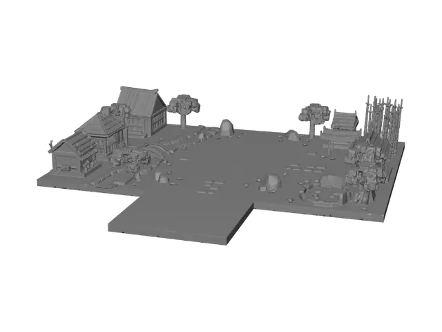 3D model for Floating Sakura Village