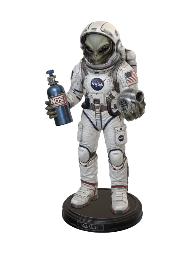 3D model for Alien Astronaut in a NASA Spacesuit