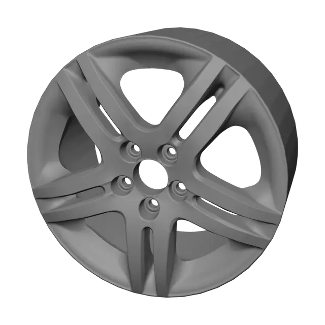 3D model for Five-spoke alloy wheel