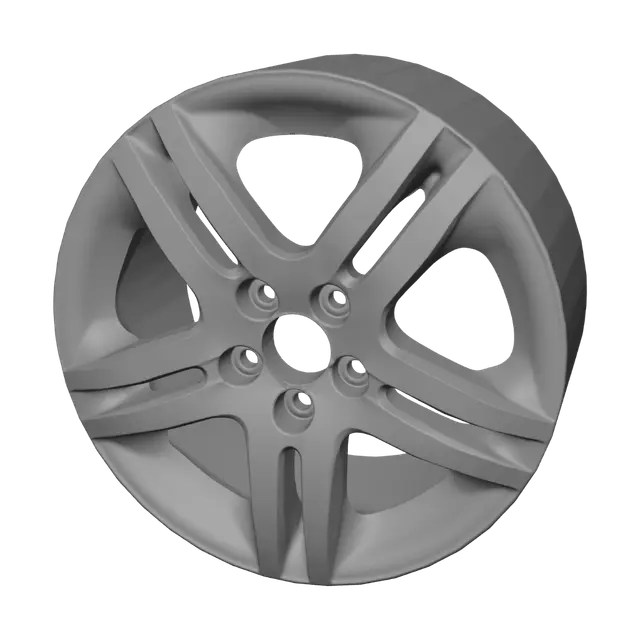 3D model for Five-spoke alloy wheel