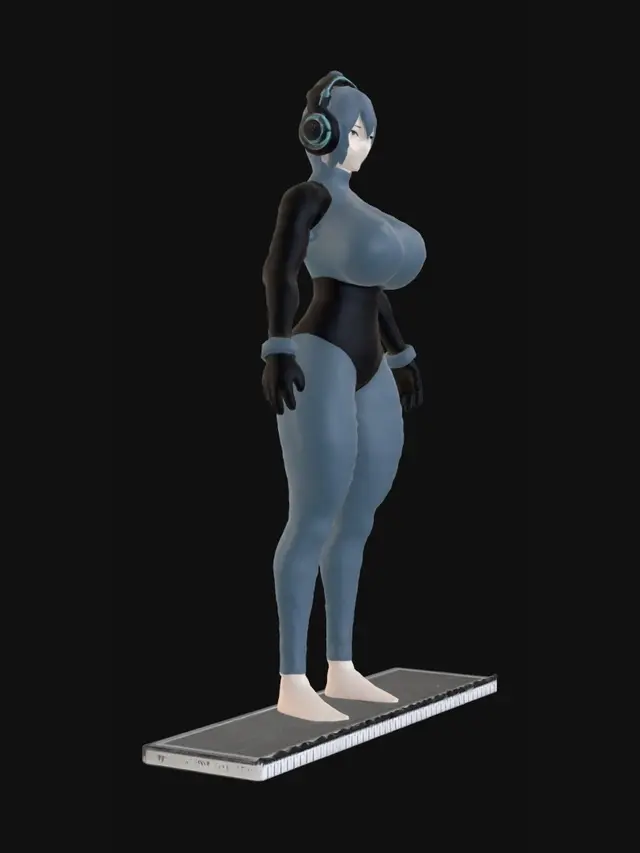 3D model for Aqua Armor: Anime Realistic 3D Model Front View