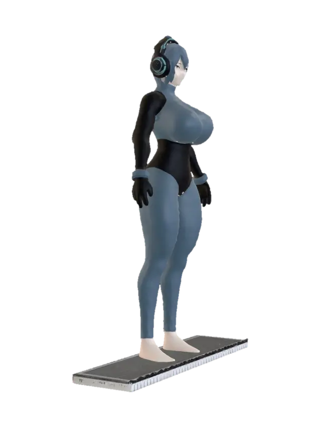 3D model for Aqua Armor: Anime Realistic 3D Model Front View