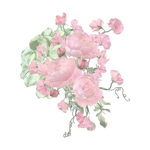 3D model for Blushing Garden Bouquet