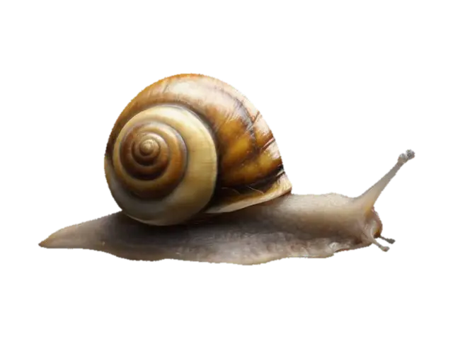 A bioluminescent creature resembling a snail, with a translucent spiraled shell that… - Spiral 3D model, vytvořený pomocí AI