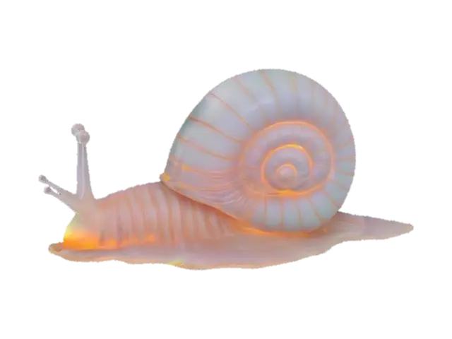 #garden#, Ultra Realistic, A bioluminescent creature resembling a snail, with a… - Spiral 3D model, vytvořený pomocí AI