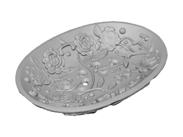 3D model for #Thanksgiving#, Floral Elegance Bowl