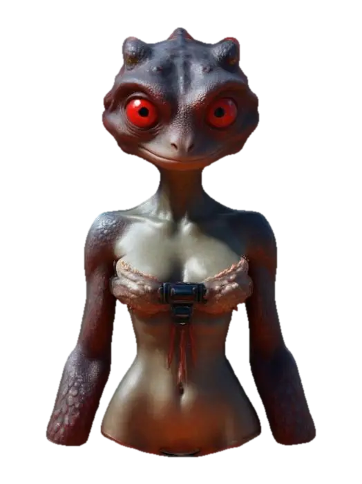 ultra-realistic.Space inspiriert Female creature.From water planet world.Ensure… - Humanbody 3D model, vytvořený pomocí AI