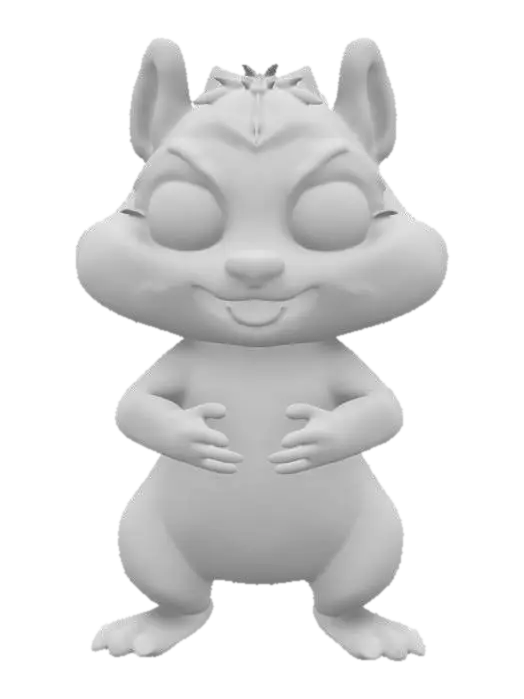 3D model for Chipmonk, Game Assets,Pixar Render,Disney Style,highest resolution, insane detailed, character design.Full Body.
