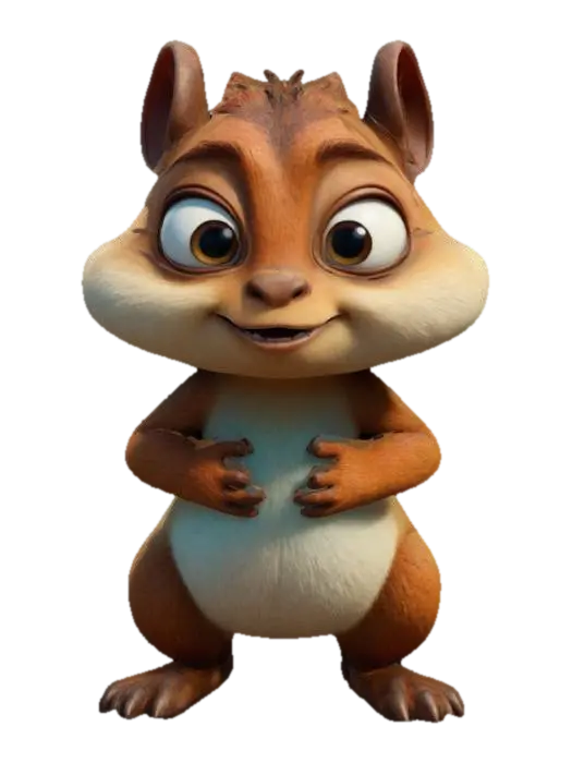 3D model for Chipmonk, Game Assets,Pixar Render,Disney Style,highest resolution, insane detailed, character design.Full Body.