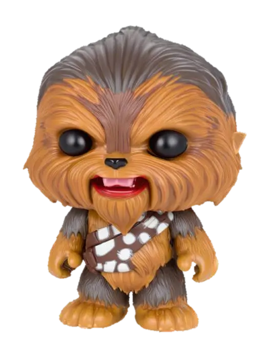 Funko-pop art Style Chewbacca, realistic. art-style :Dungeons & Dragons.detailed - Popart 3D model, vytvořený pomocí AI