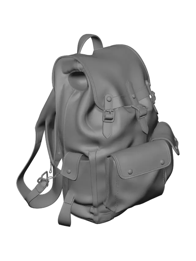3D model for create a realistic female leather back.