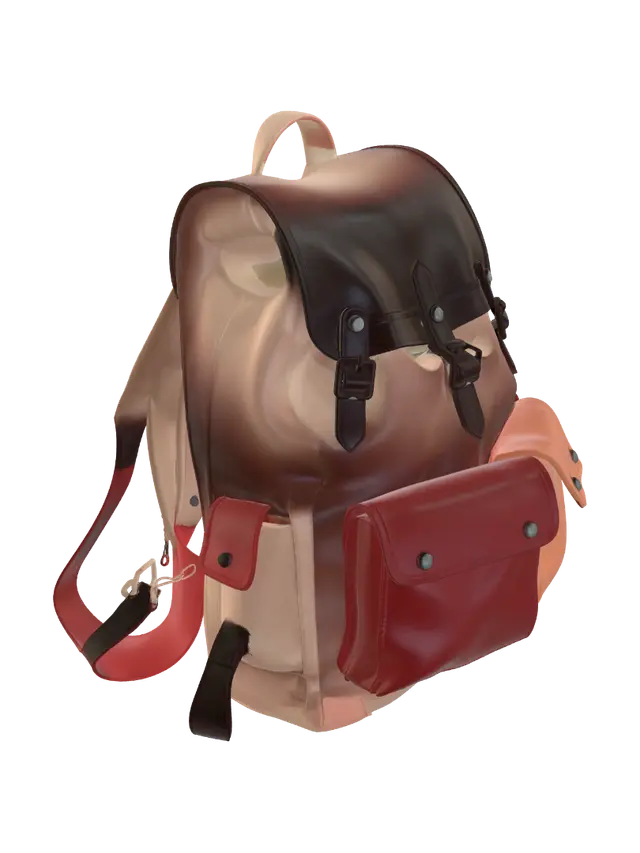3D model for create a realistic female leather back.