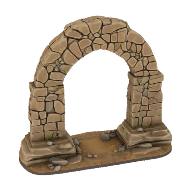 3D model for Ancient Stone Archway