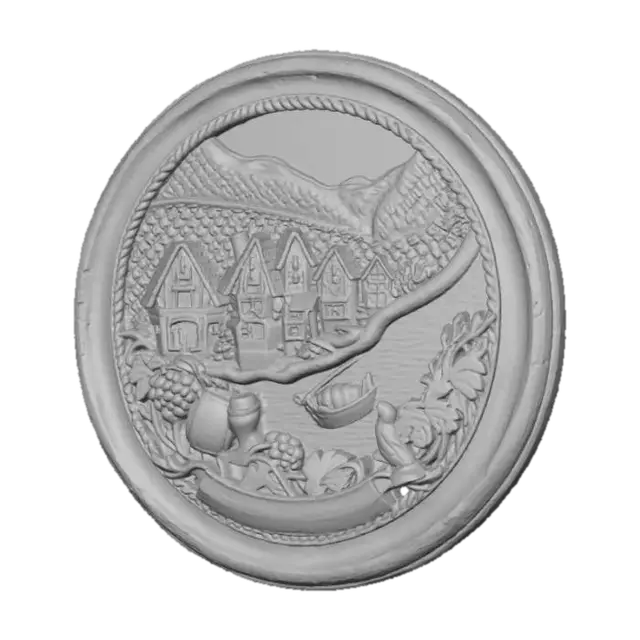 3D model for Wooden Vineyard Village Plaque