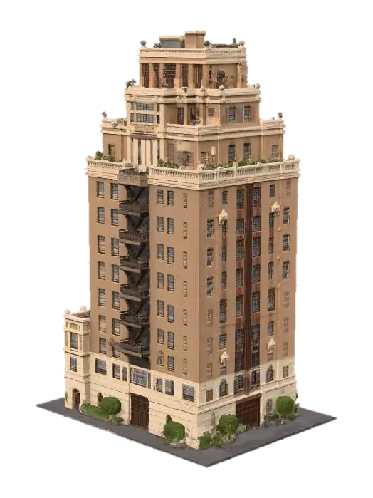 Modello 3D bld_low_apt_old_014 - Utopian, generato dall’IA