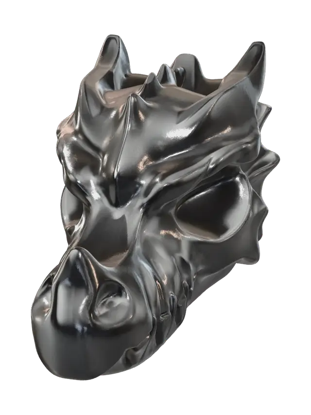 Dragonskull - Mold 3D model, vytvořený pomocí AI