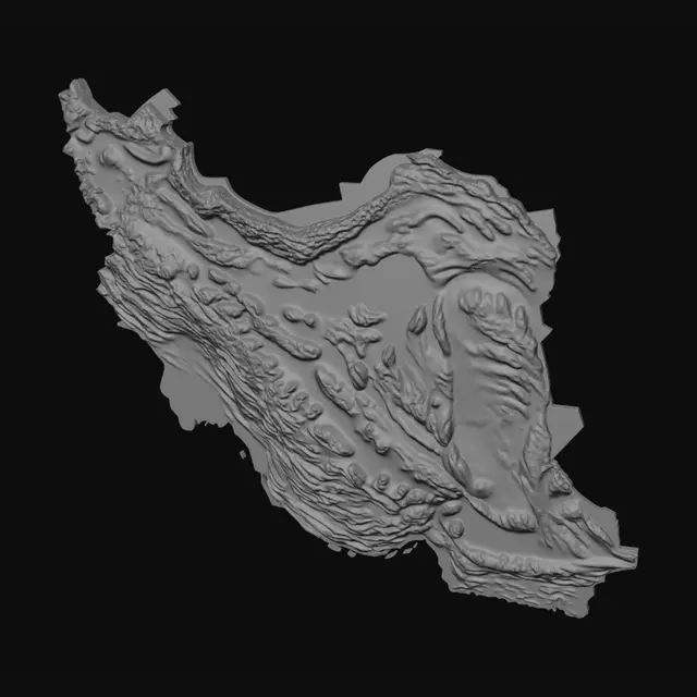 3D model for Rim of the Shadowed Crater