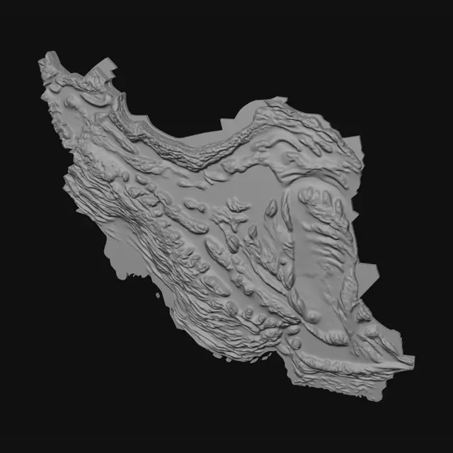 3D model for Rim of the Shadowed Crater