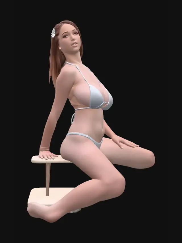 3D model for Sunlit Poolside Moment