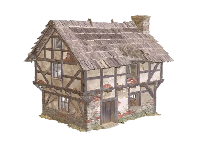 Crumbling Cottage - Ruined 3D model, vytvořený pomocí AI